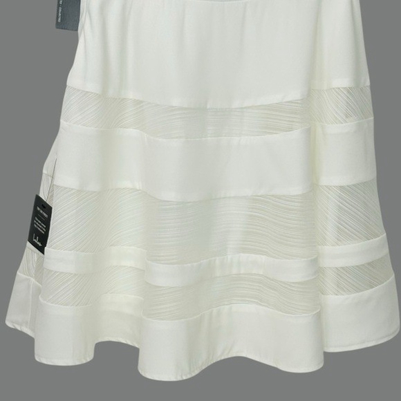 Lulu*s size M Play Nice Ivory Skater Dress Mini HOCO Graduation Bridal Shower - Picture 12 of 16